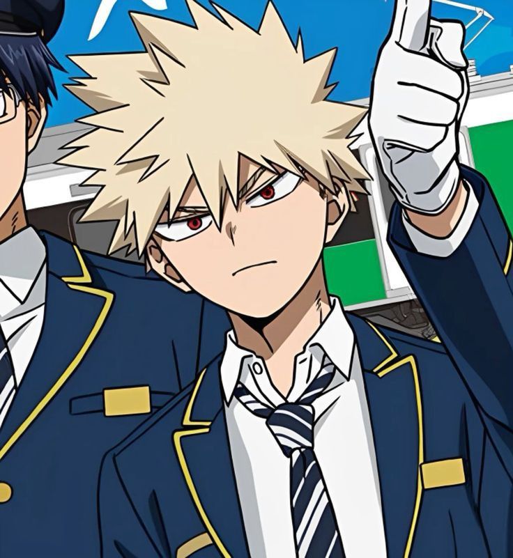 Bakugo en uniforme de U.A.